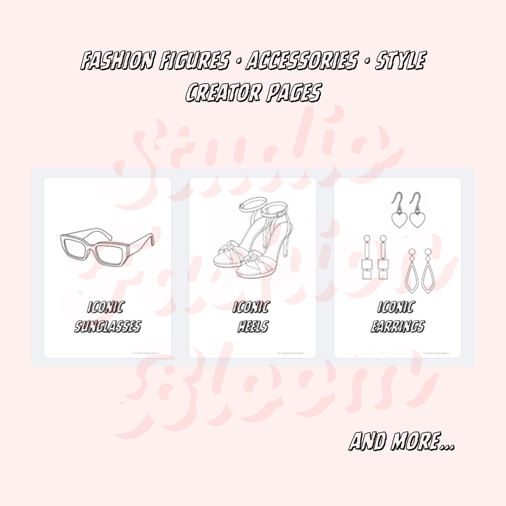 Be an Iconic Girl – Fashion Coloring Book | Printable Art Pages