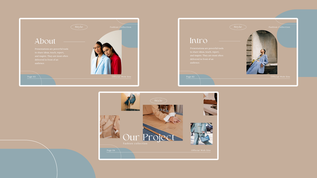 Template Presentazione Collezione Moda | Fashion Collection Presentation (PDF + Canva Editable)