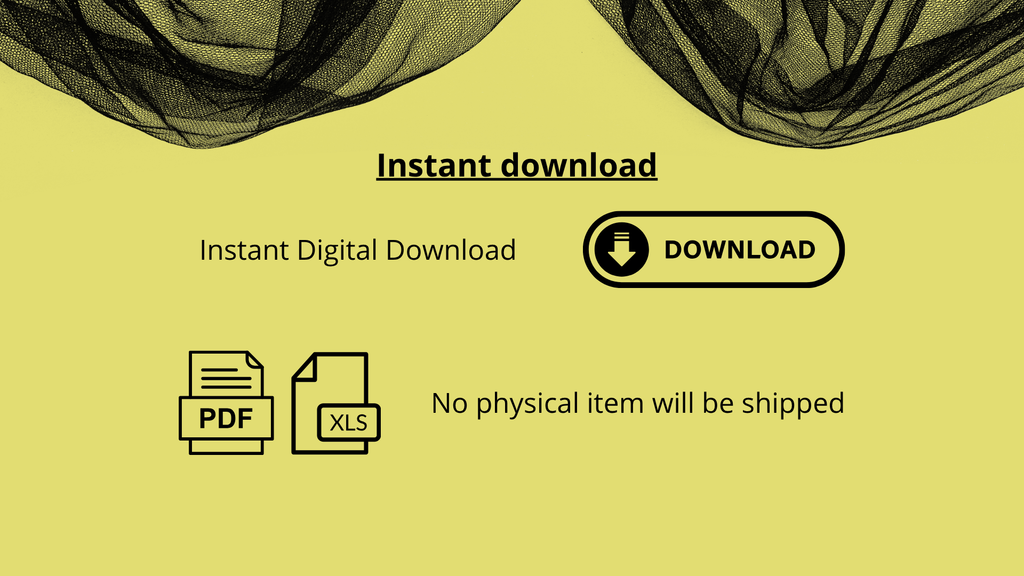 Foglio di lavoro per la produzione | Fashion Production Worksheet