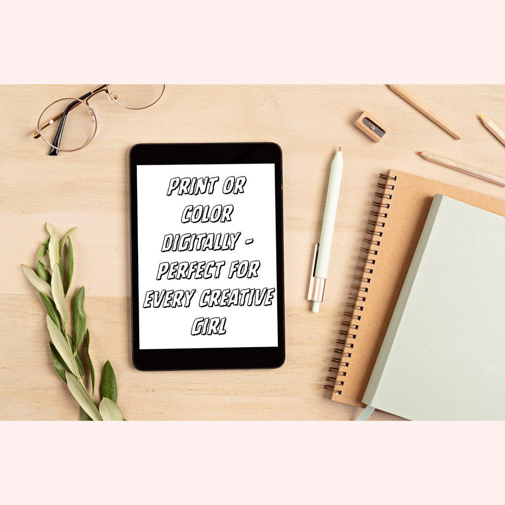 Be an Iconic Girl – Fashion Coloring Book | Printable Art Pages