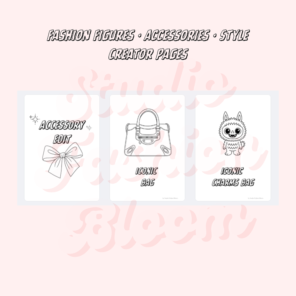 Be an Iconic Girl – Fashion Coloring Book | Printable Art Pages