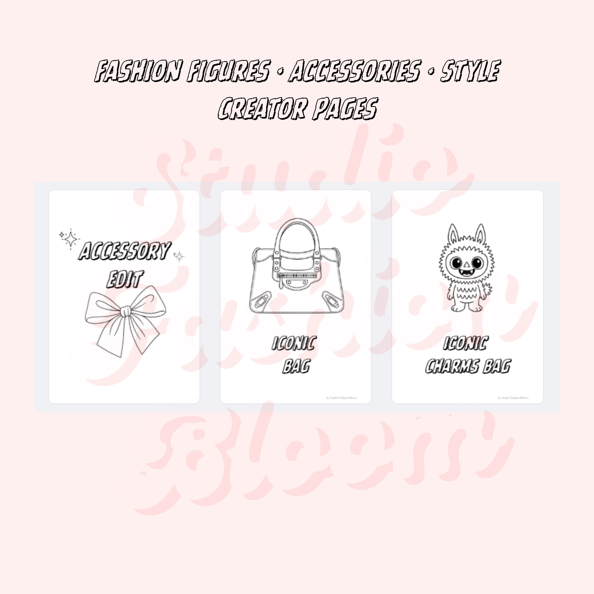 Be an Iconic Girl – Fashion Coloring Book | Printable Art Pages