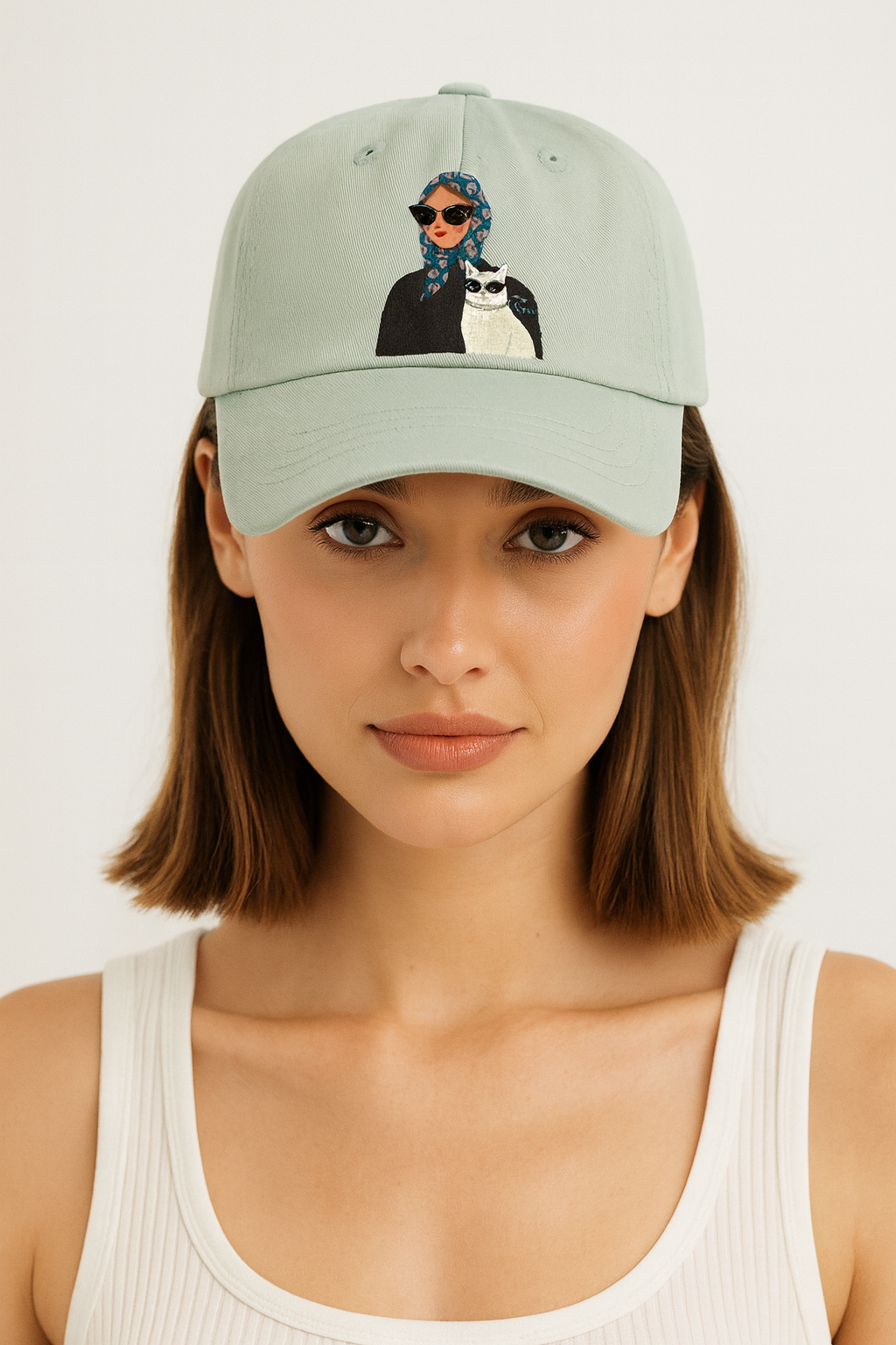 Cat Mom Hat | Fashion Cotton Cap for Cat Lovers